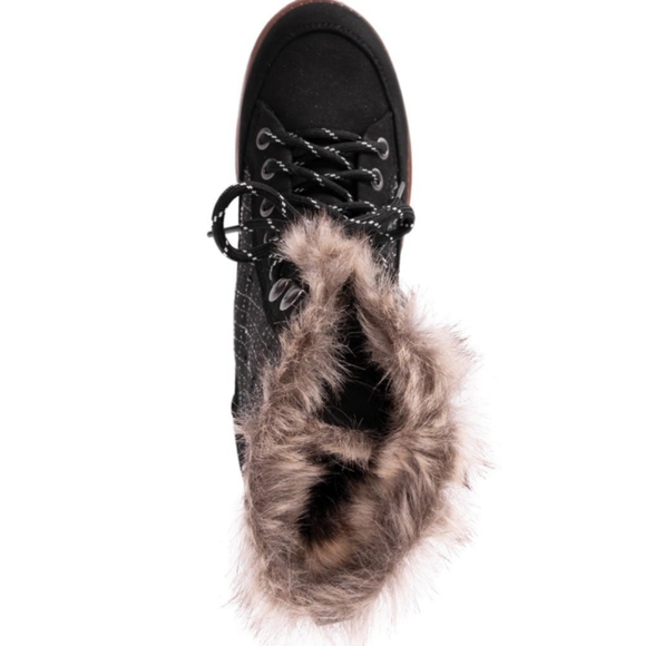 NWT. MUK LUKS® Women's Sigrid Boots, Flat Heel, Black and White. Cold Weather 10 - Picture 5 of 14